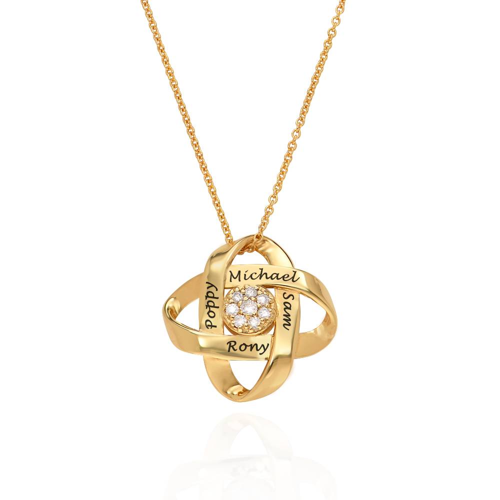 Galaxy Necklace with 0.19CT Diamonds in 18K Gold Plating-1 product photo