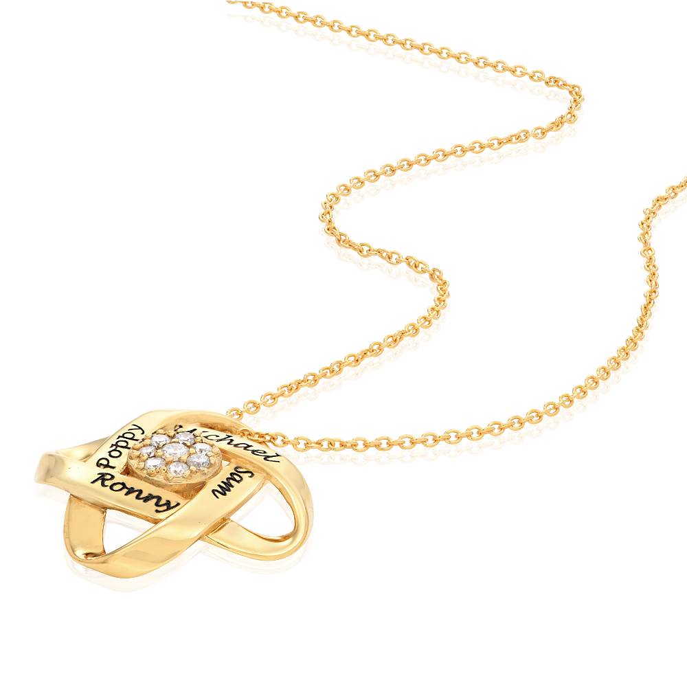 Galaxy Necklace with 0.19CT Diamonds in 18K Gold Vermeil-2 product photo