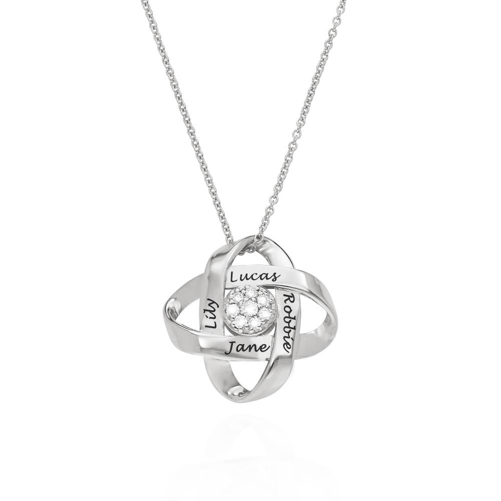 Galaxy Necklace with 0.19CT Diamonds in Sterling Silver product photo