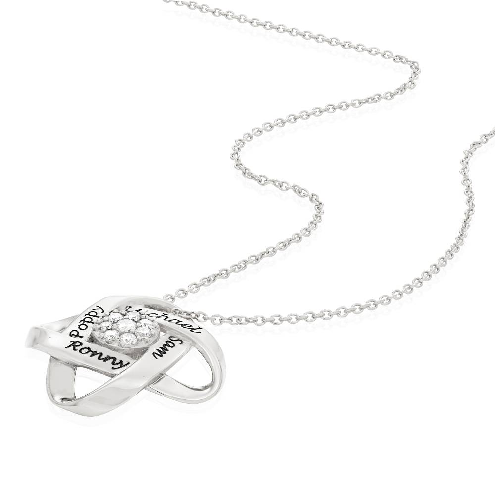 Galaxy Necklace with 0.19CT Diamonds in Sterling Silver-2 product photo
