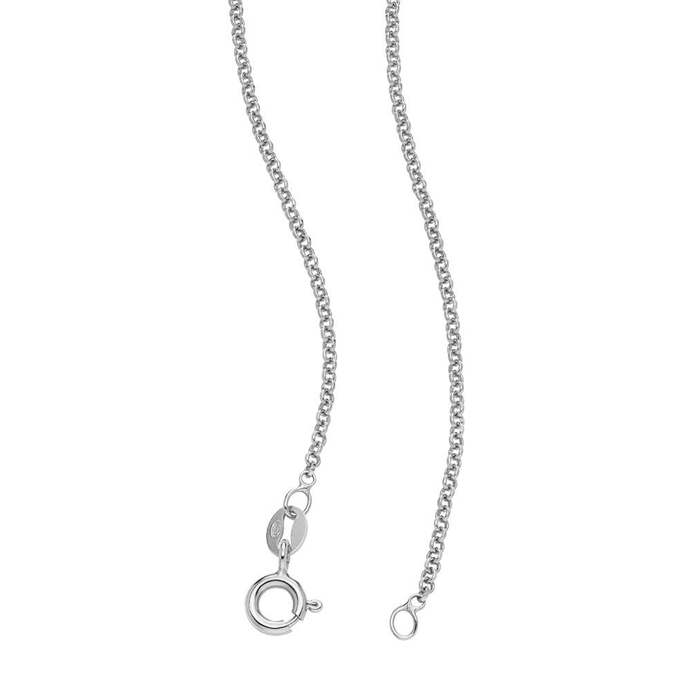 Halo Multi Inital Necklace with 0.05ct Diamonds in Sterling Silver-3 product photo