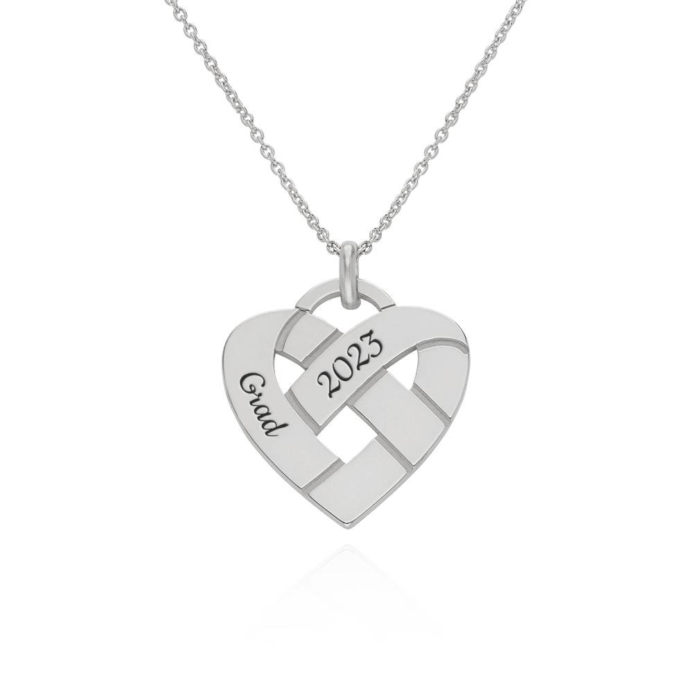 Heart Knot Necklace in Sterling Silver-6 product photo