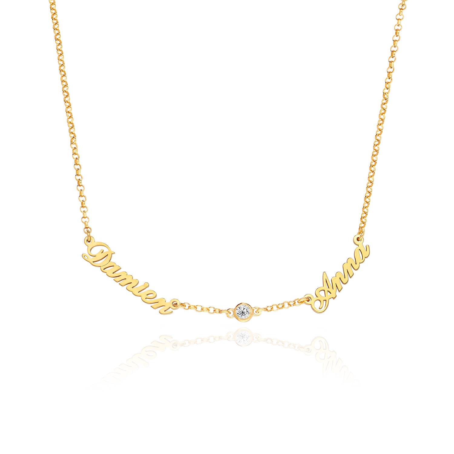 Heritage 0.10CT Diamond Multiple Name Necklace in 18K Gold Vermeil-1 product photo