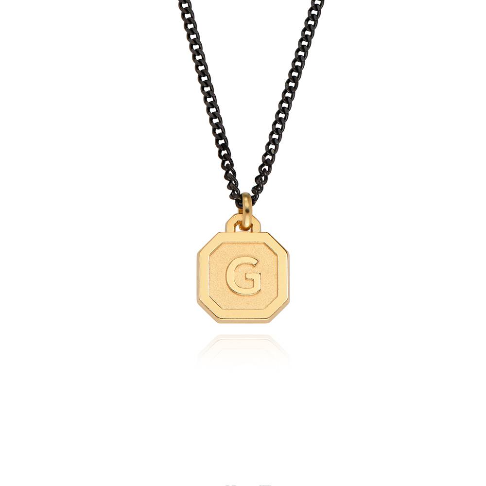 Heritage Initial Necklace for Men in 18K Gold Plating-3 product photo