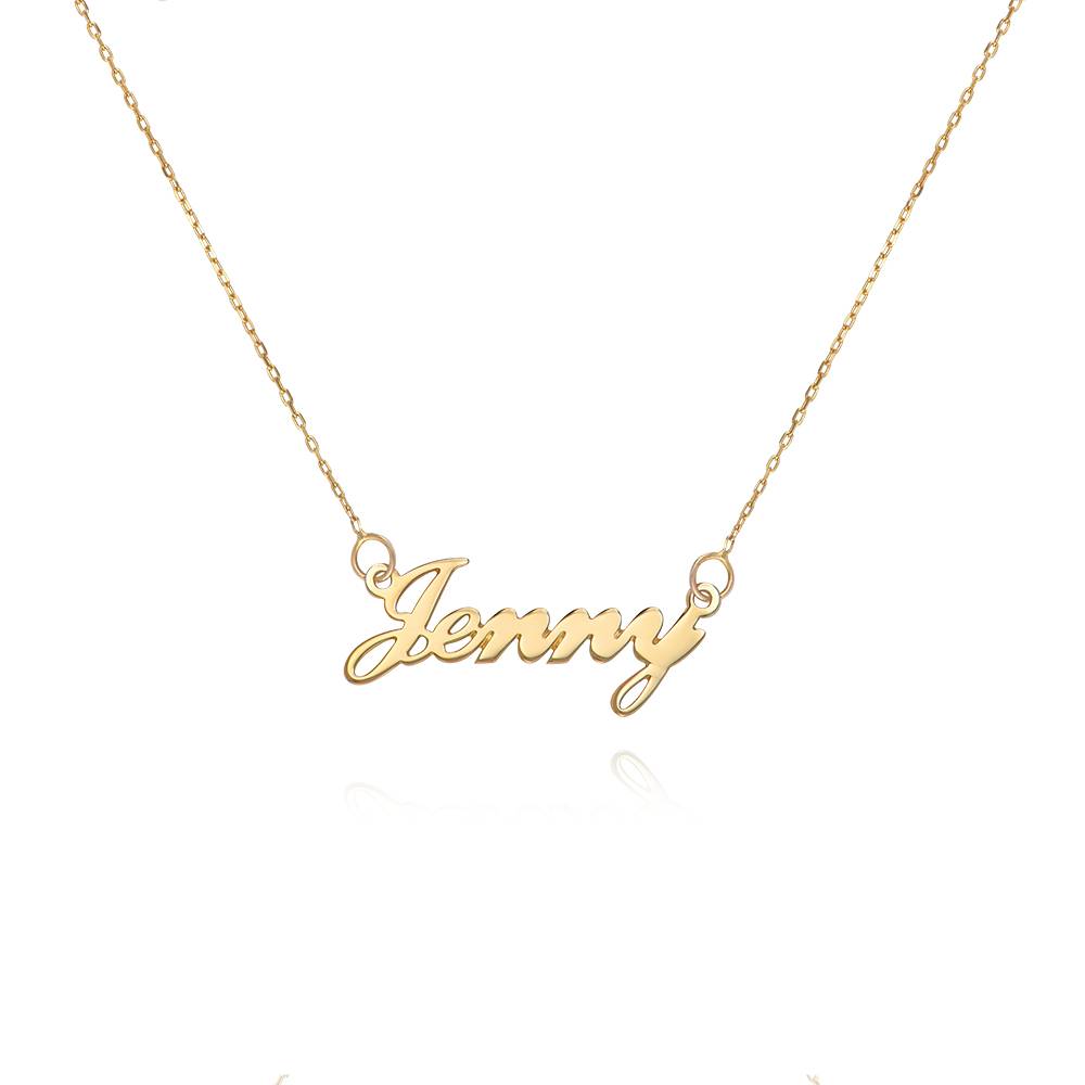 Hollywood Small Name Necklace in 14k Gold-5 product photo