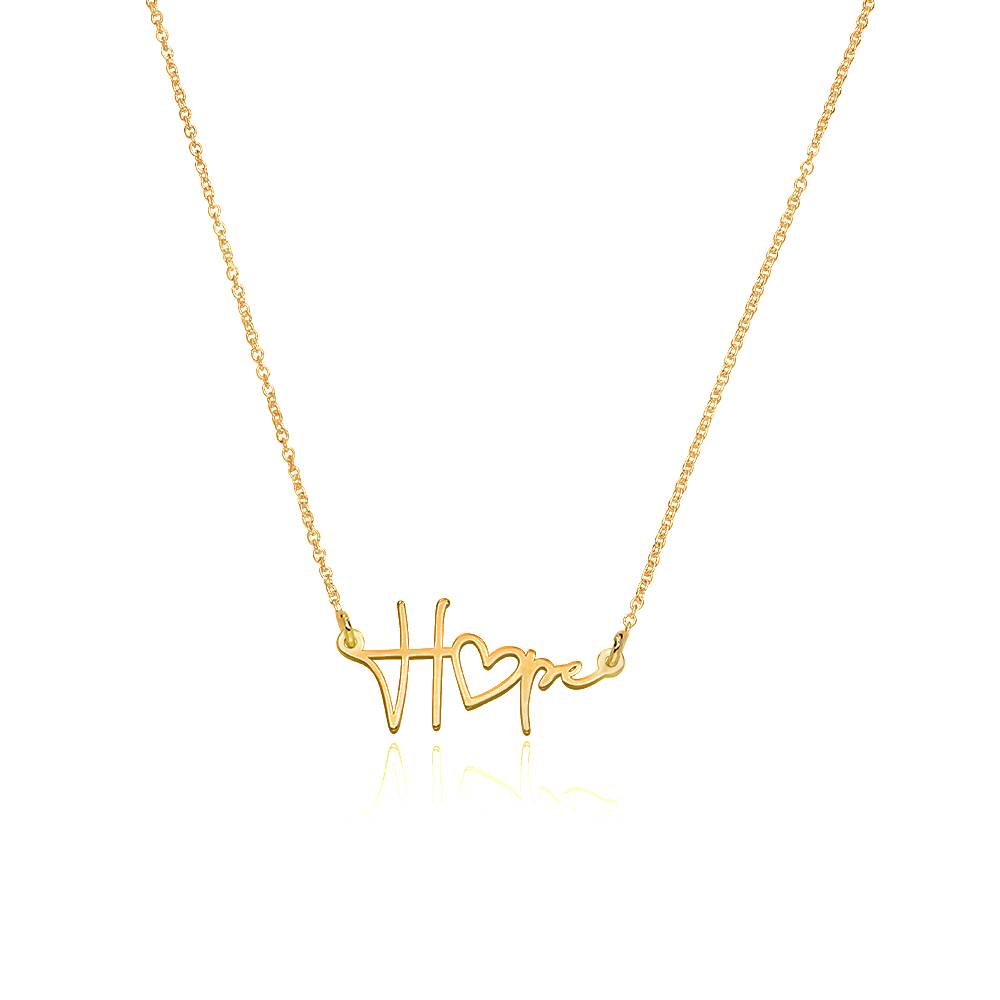 Hope Name Necklace in 18K Gold Vermeil-2 product photo