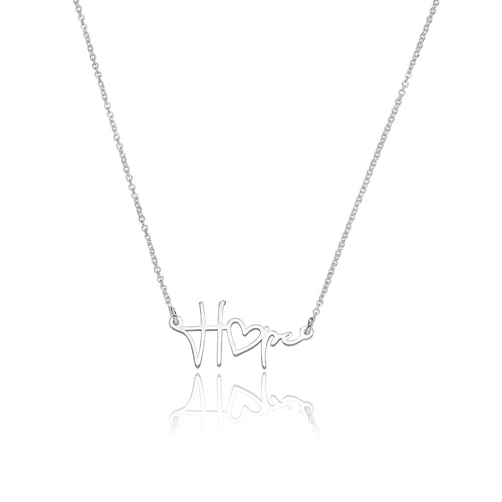 Hope Name Necklace in Sterling Silver-3 product photo