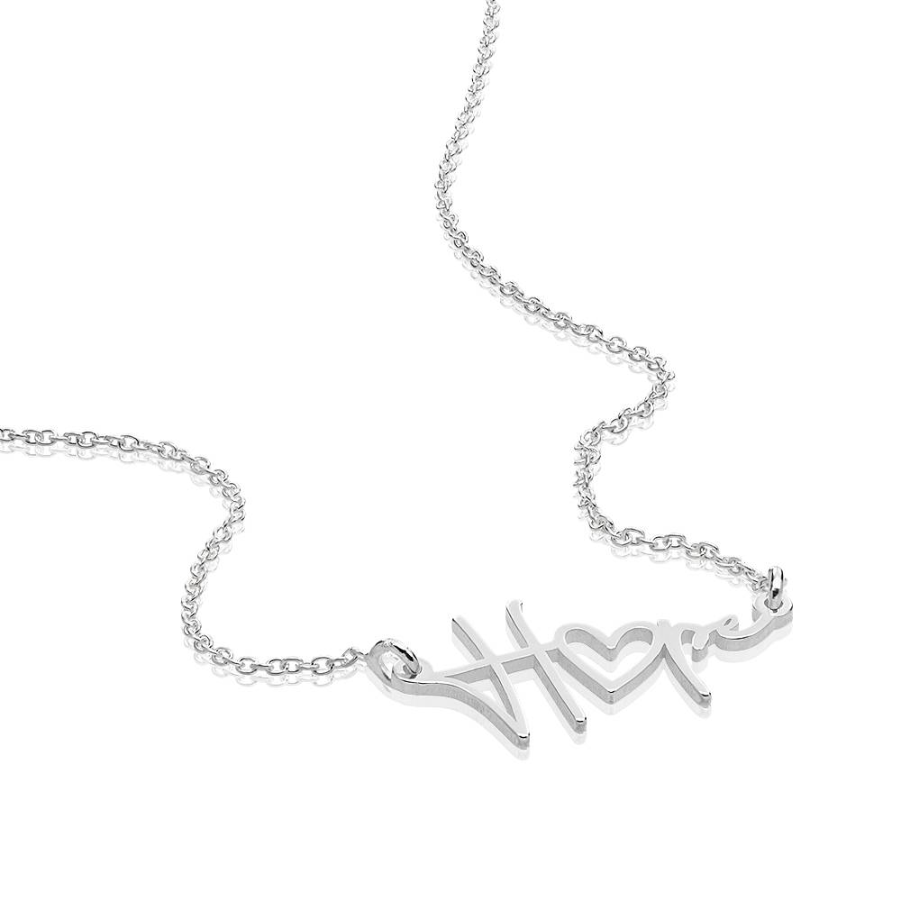 Hope Name Necklace in Sterling Silver-2 product photo