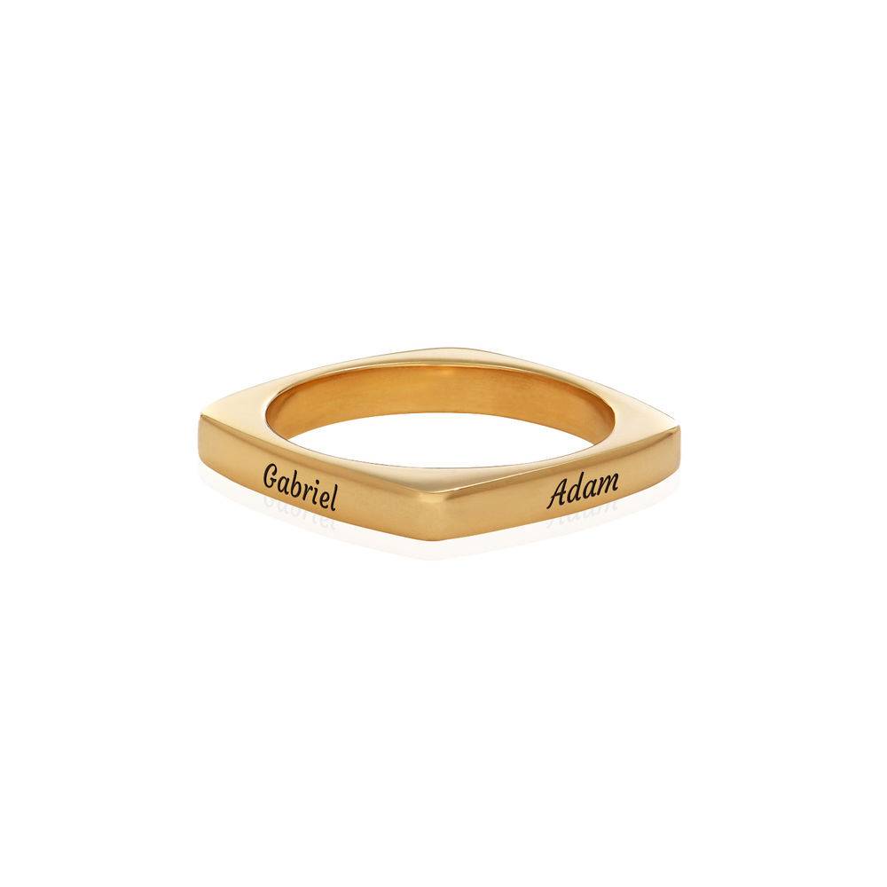 Iris Custom Square Ring in 18k Gold Vermeil product photo
