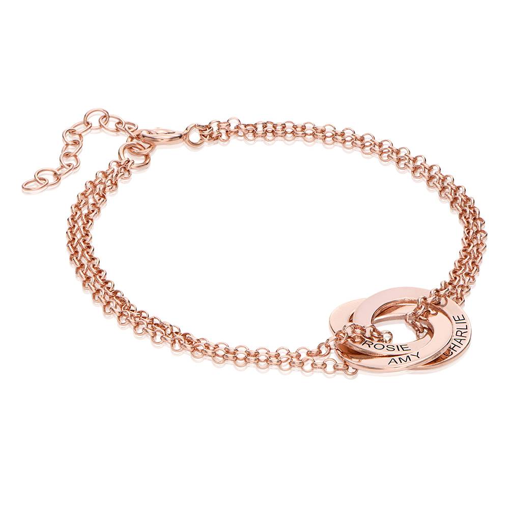 Lucy Russian Ring Bracelet in 18K Rose Gold Plating-3 product photo