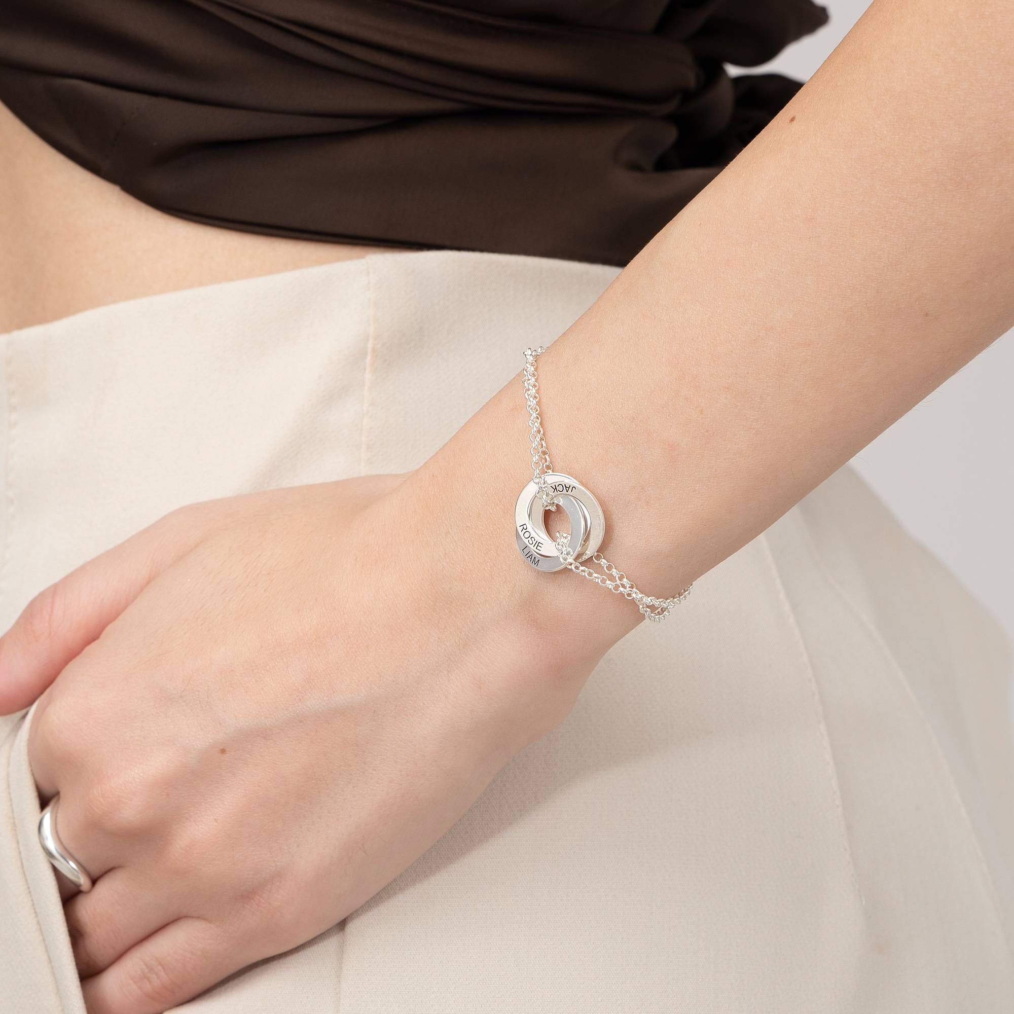 Lucy Russian Ring Bracelet in Sterling Silver-3 product photo