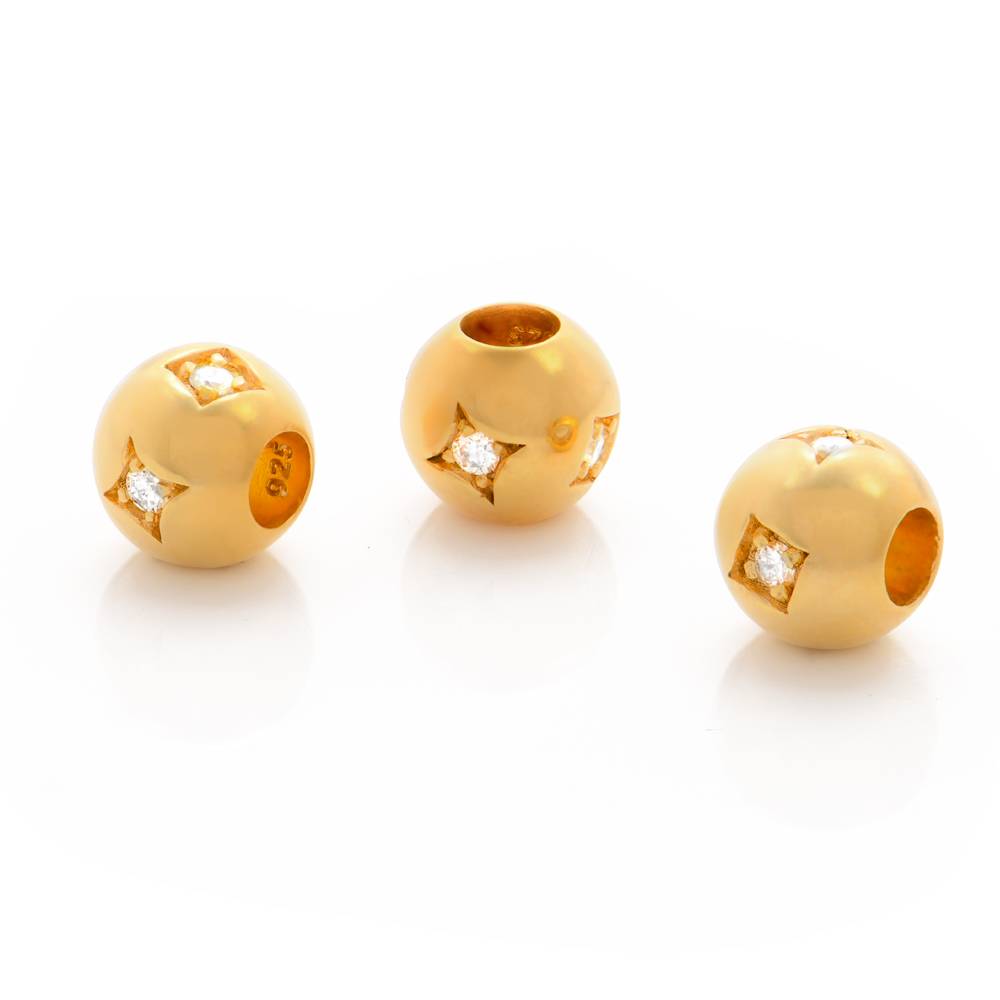 Maya Diamond Bead Pendant Necklace in 18K Gold Plating-1 product photo