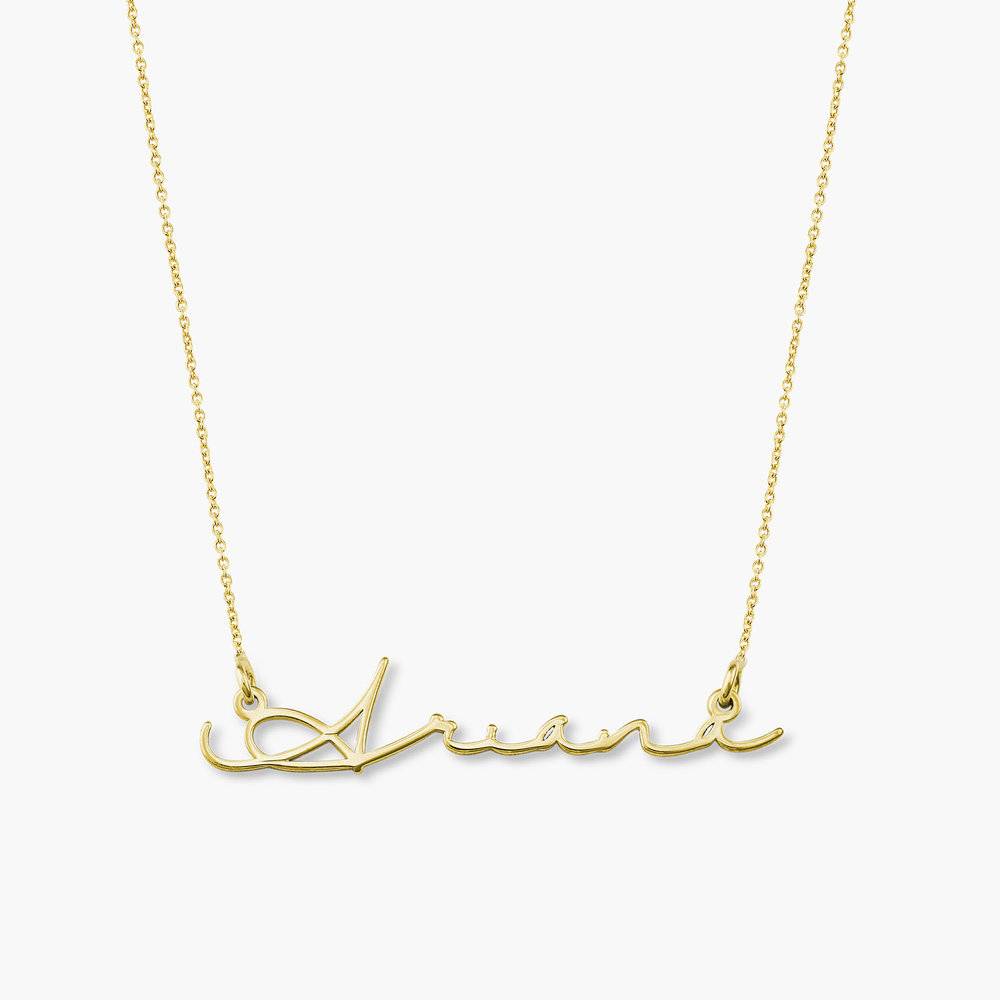 Signature Style Name Necklace in 18k Gold Vermeil-4 product photo