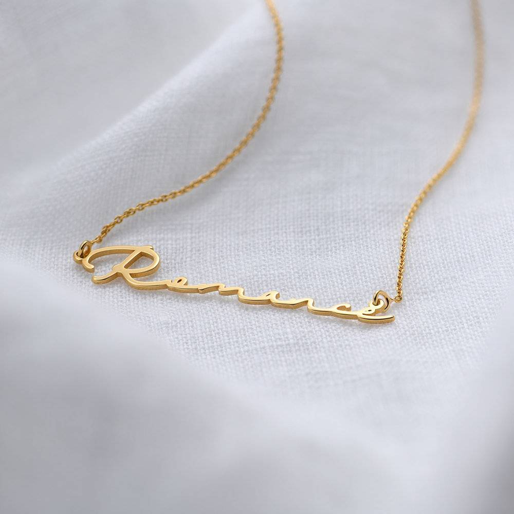 Signature Style Name Necklace in 18k Gold Vermeil product photo