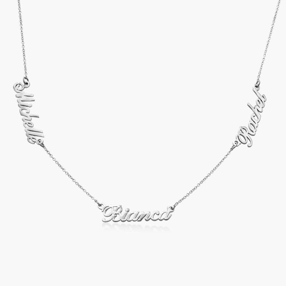 Heritage Multiple Name Necklace in 14k White Gold product photo