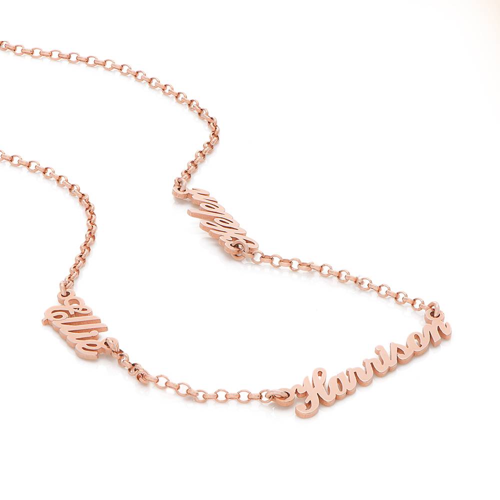 Heritage Multiple Name  Necklace in Rose Gold Plating-6 product photo