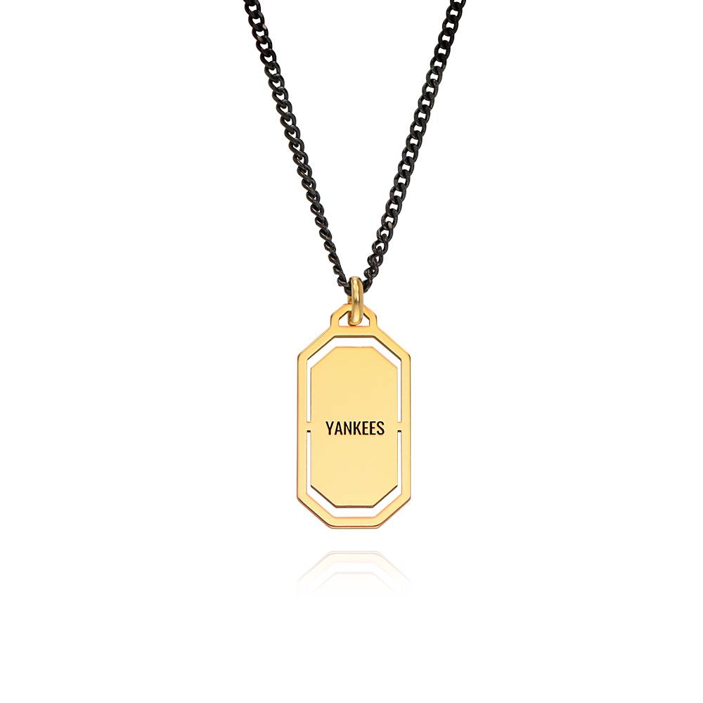 Oliver Modern Army Tag Necklace in 18K Gold Plating-4 product photo
