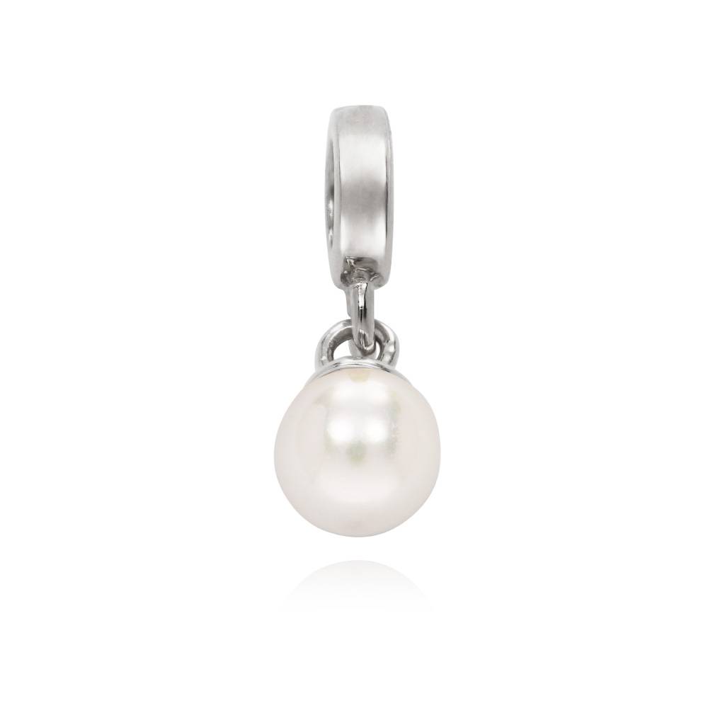 Pearl Charm in Sterling Silver-1 product photo