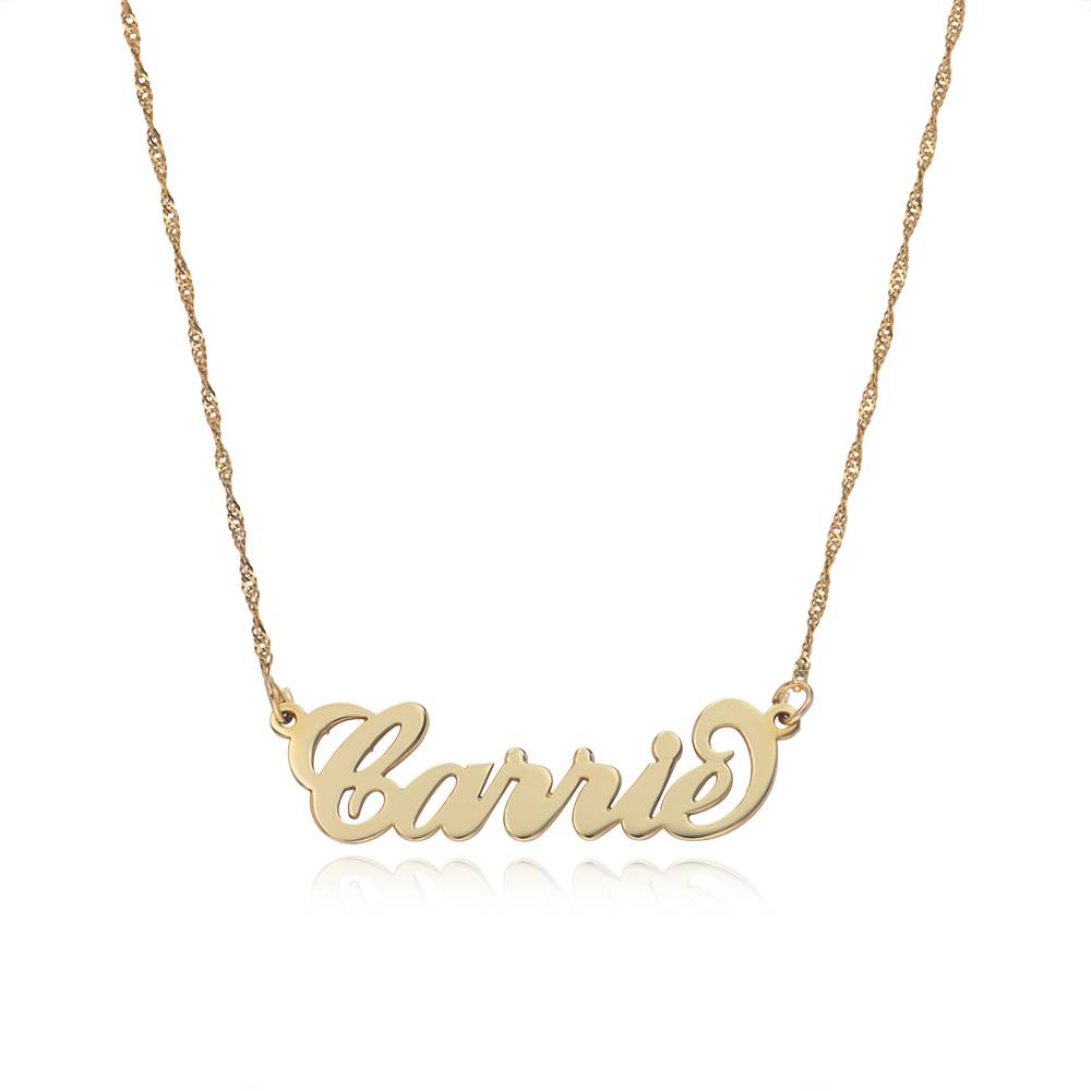 Carrie Style Personalized 14k Gold Name Necklace-1 product photo