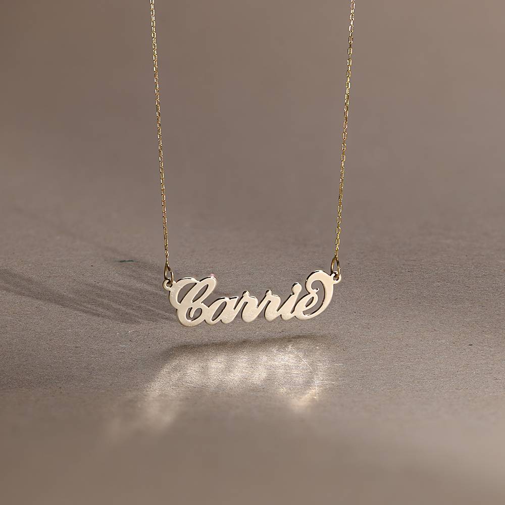 Carrie Style Personalized 14k Gold Name Necklace-6 product photo
