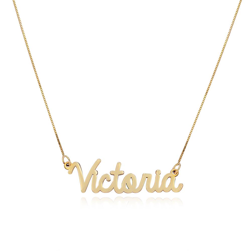 Personalized Cursive Name Necklace in 14K Gold product photo