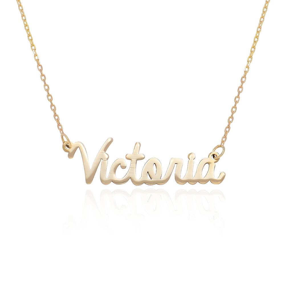 Personalized Cursive Name Necklace in 14K Gold-1 product photo