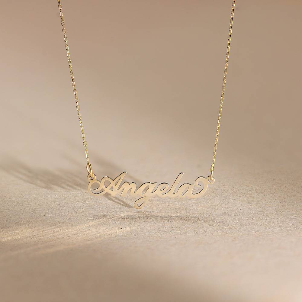 Personalized Jewelry - 10k Gold Carrie Necklace-4 product photo