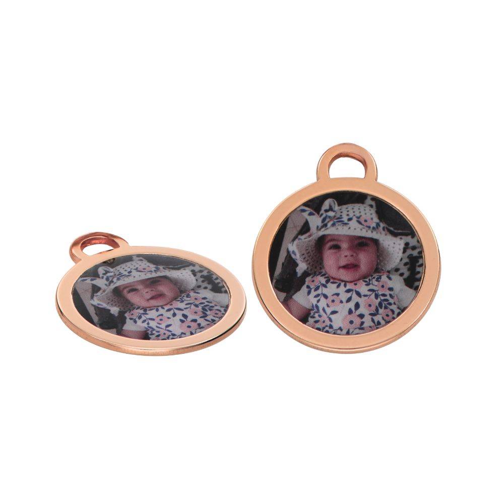 Photo Pendant in 18k Rose Gold Plating-1 product photo