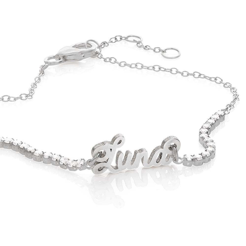 Rosie Name Tennis Bracelet in Sterling Silver-2 product photo