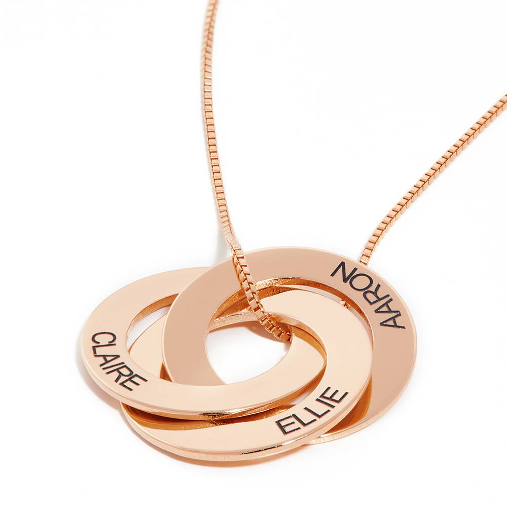 Russian Ring Necklace in 18K Rose Gold Vermeil-6 product photo