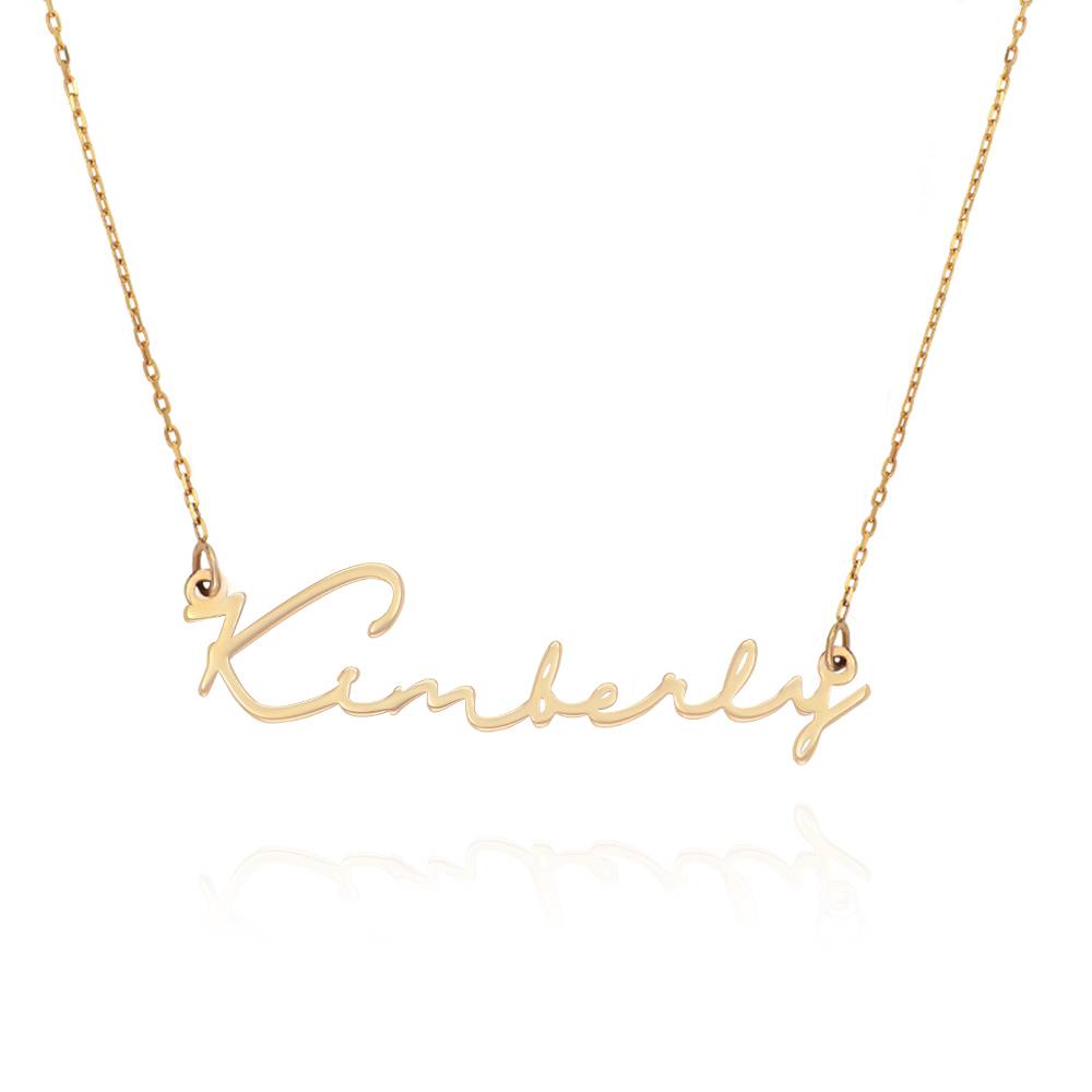 Signature Style Name Necklace - 14k Solid Gold-5 product photo