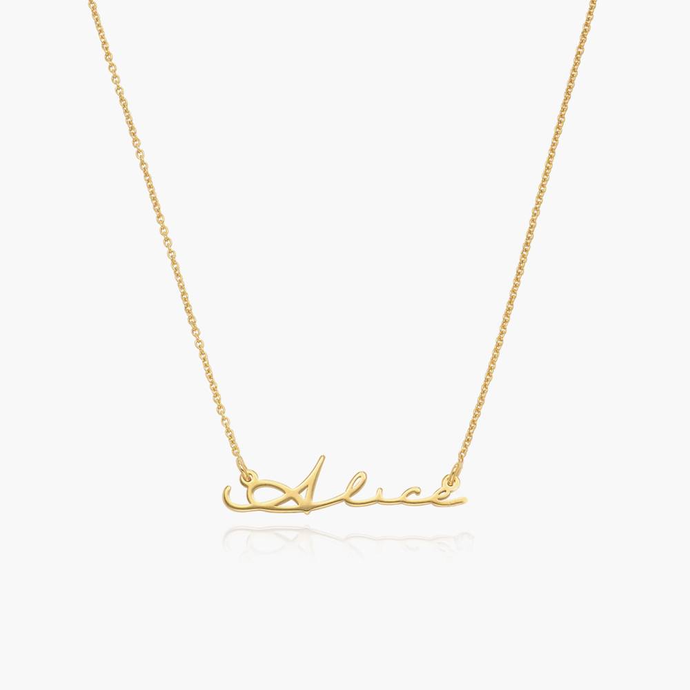 Signature Style Name Necklace - Gold Plated-4 product photo