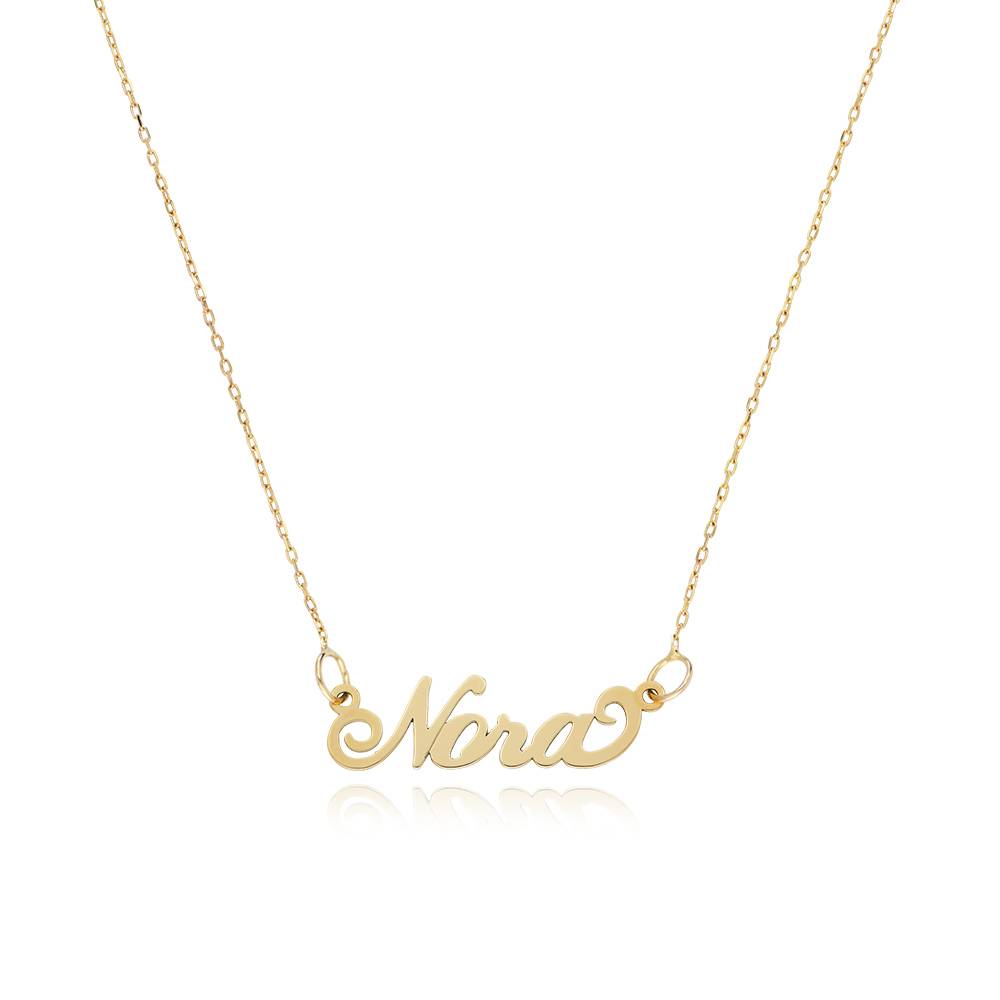 Small Carrie Name Necklace in 10k Gold-4 product photo