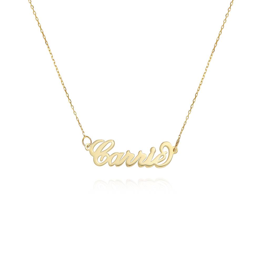 Small Carrie Name Necklace in 14k Gold-2 product photo