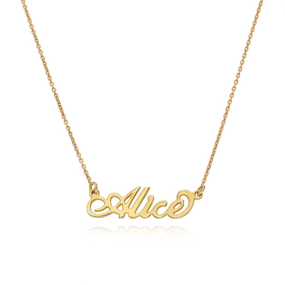 Small Carrie Name Necklace in 18k Gold Plating-4 product photo