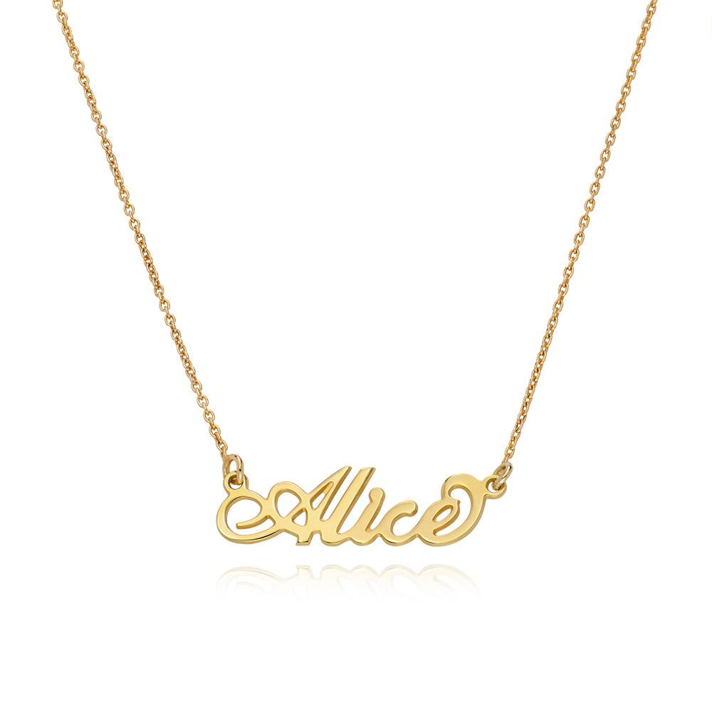 Small Carrie Name Necklace in 18k Gold Plating-2 product photo