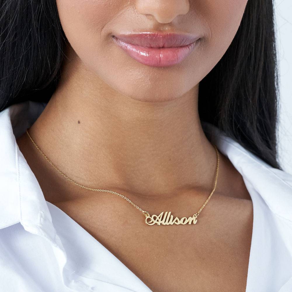 Hollywood Small Name Necklace in 18k Gold Vermeil-1 product photo