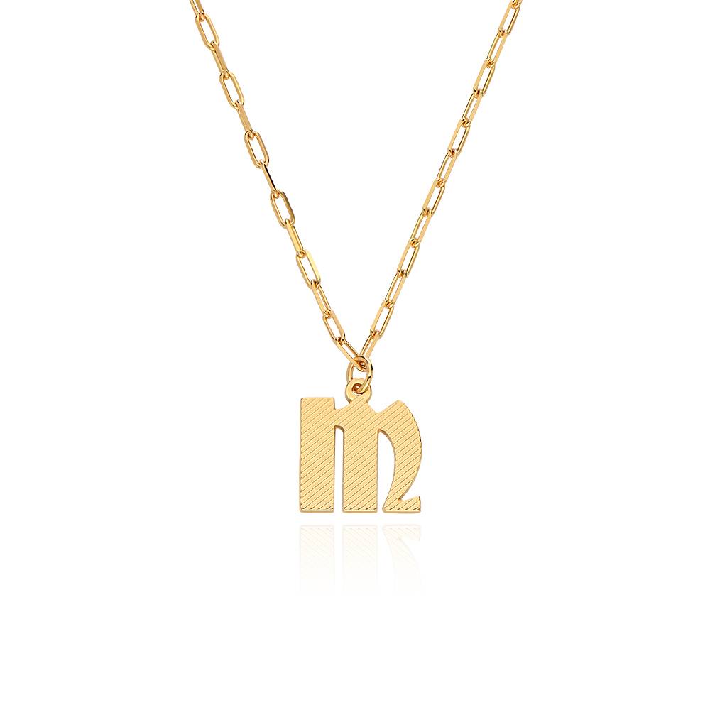 Spill the Tea Paperclip Initial Necklace in 18ct Gold Plating product photo