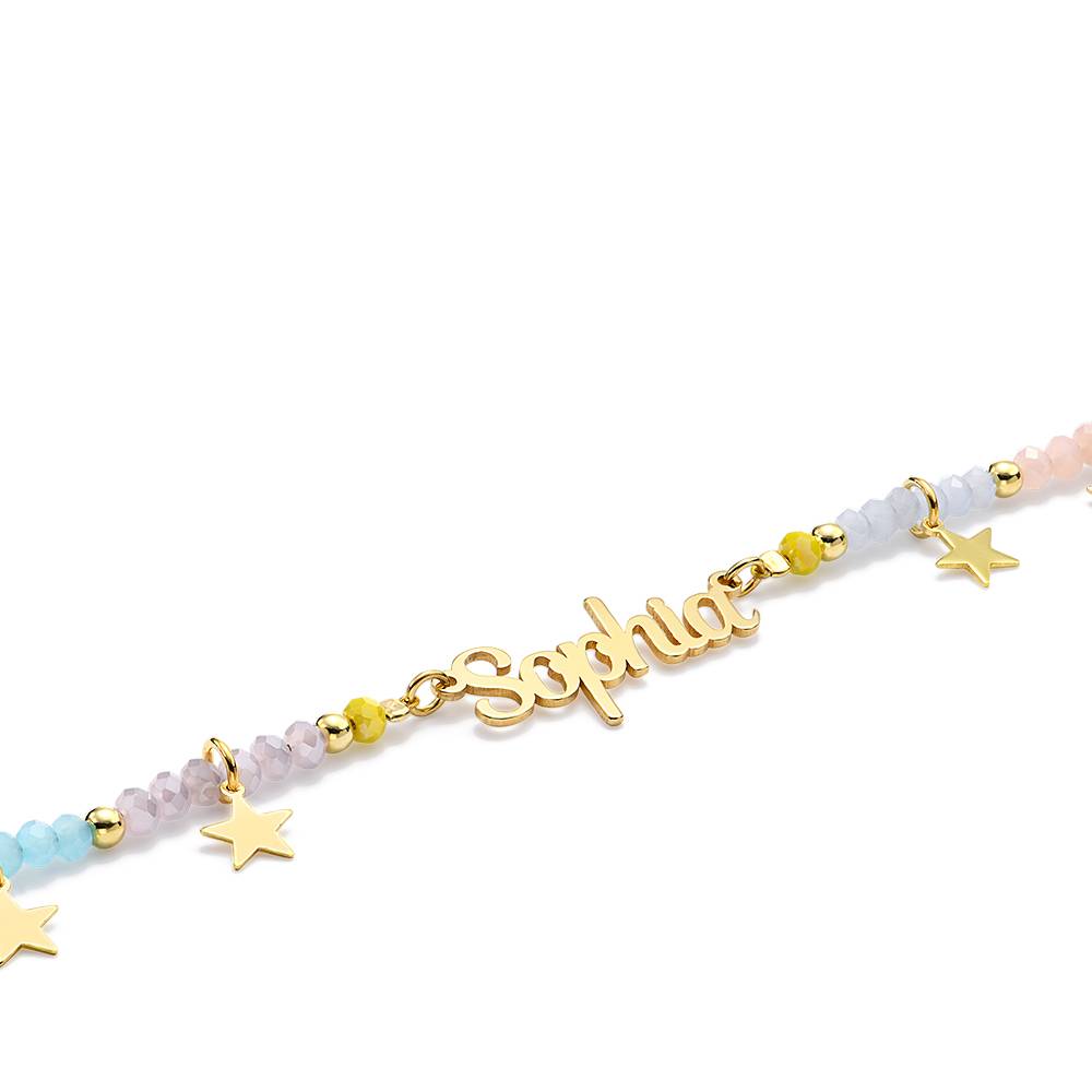 Superstar Girls Name Necklace in 18K Gold Plated Brass-4 product photo