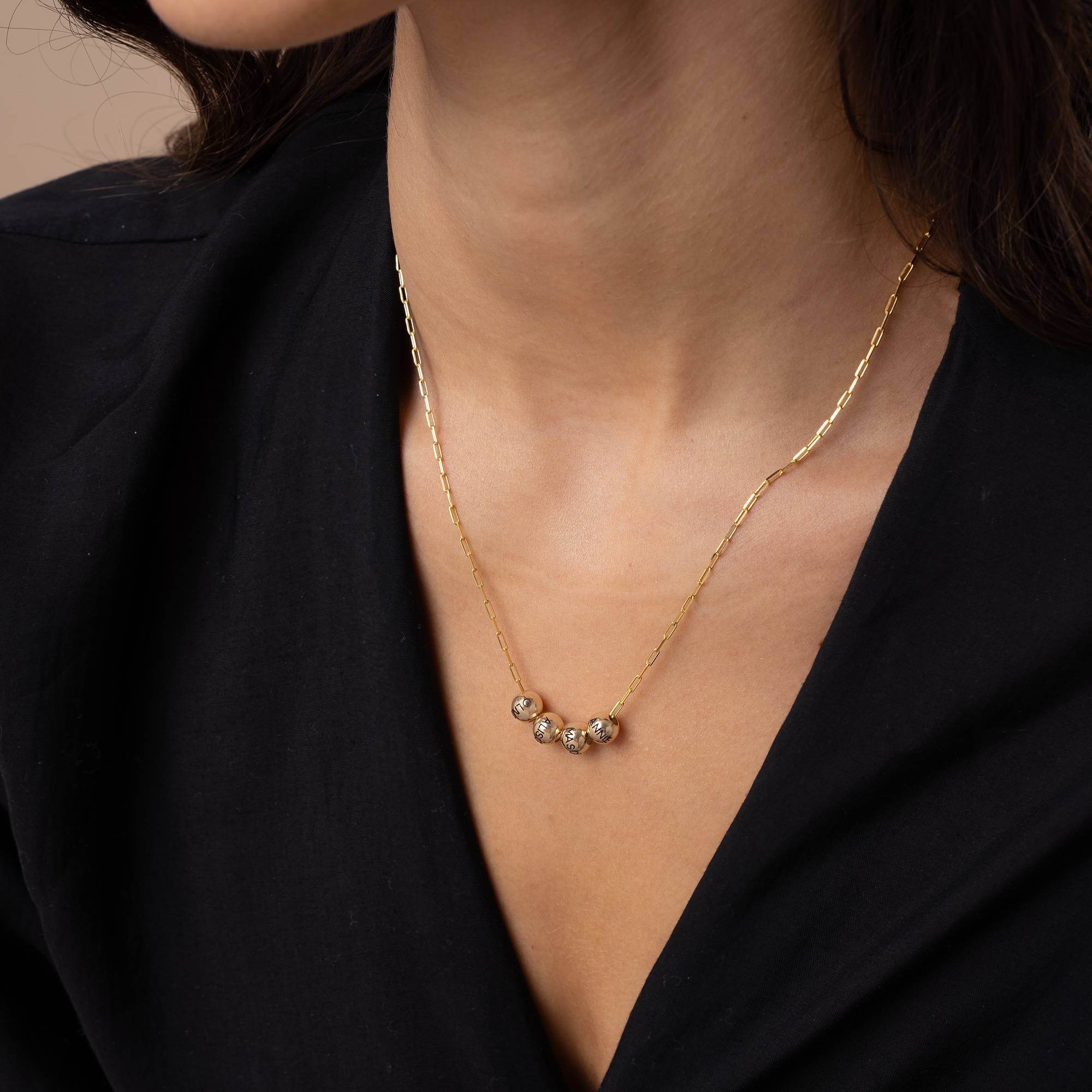 The Balance Necklace in 14K Solid Gold-2 product photo