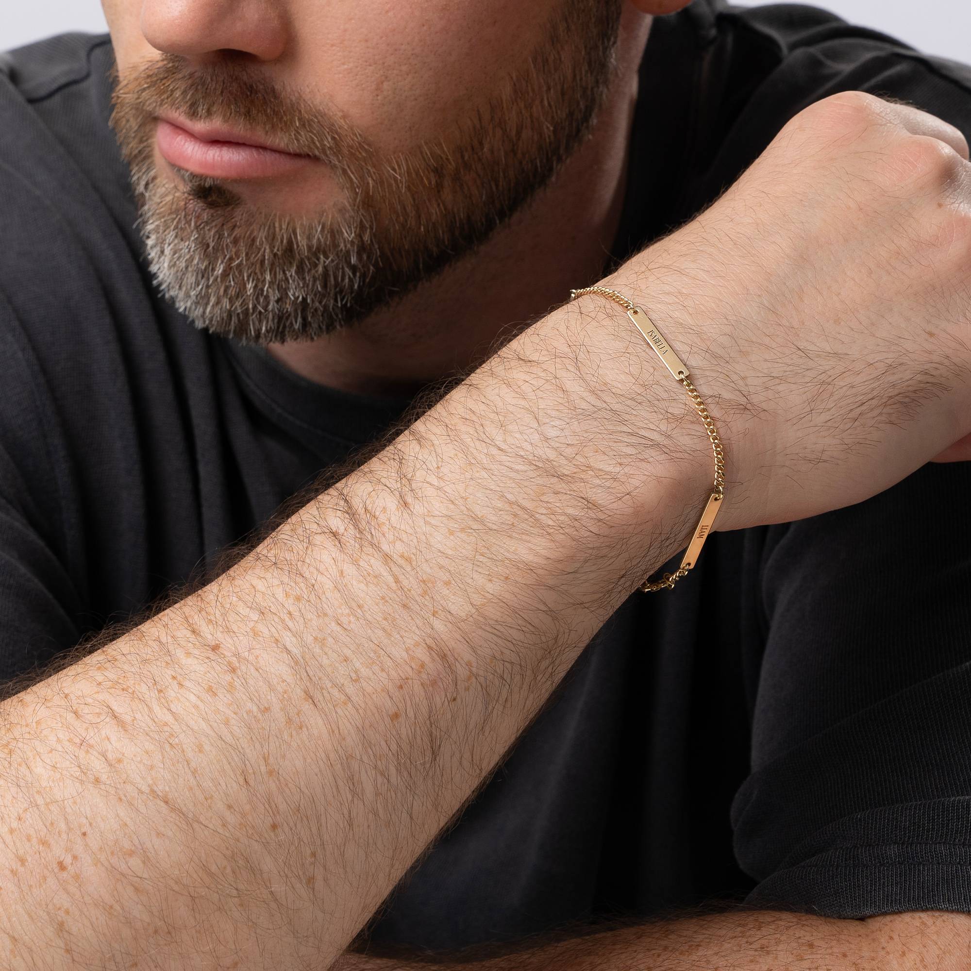 The Cosmos Bracelet for Men in 14K Yellow Gold-1 product photo