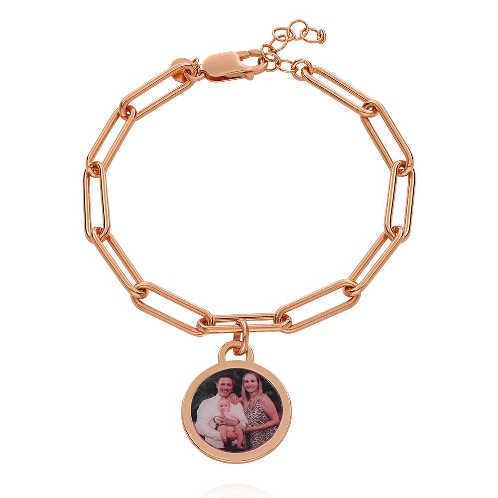 The Sweetest Photo Pendant Bracelet in 18k Rose Gold Plating-1 product photo