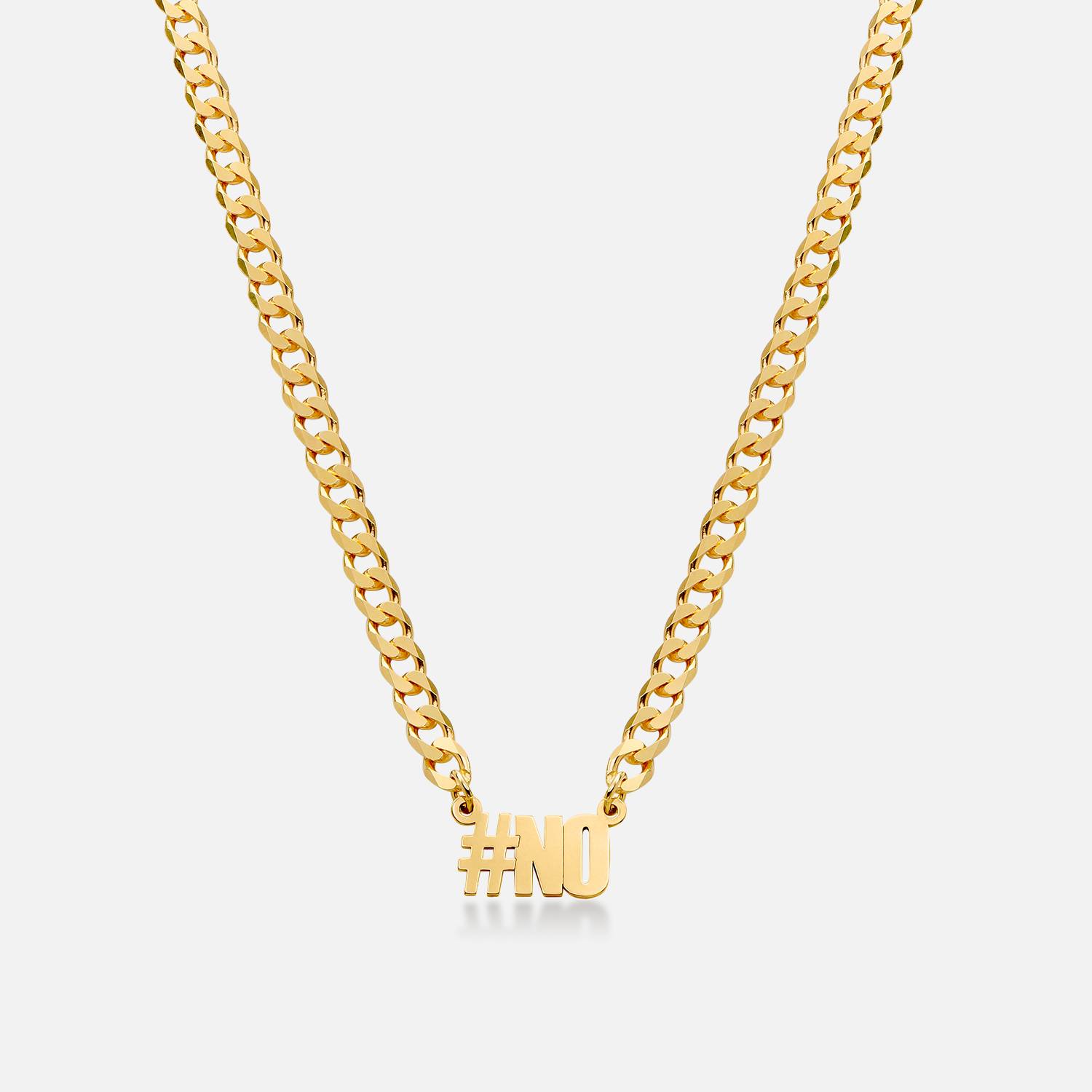 Thick Chain Name Necklace in 18k Gold Plating-1 product photo