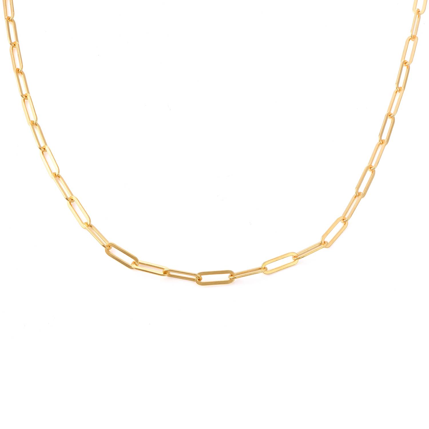 Thin Link Chain Necklace in 18ct Gold Plating-1 product photo