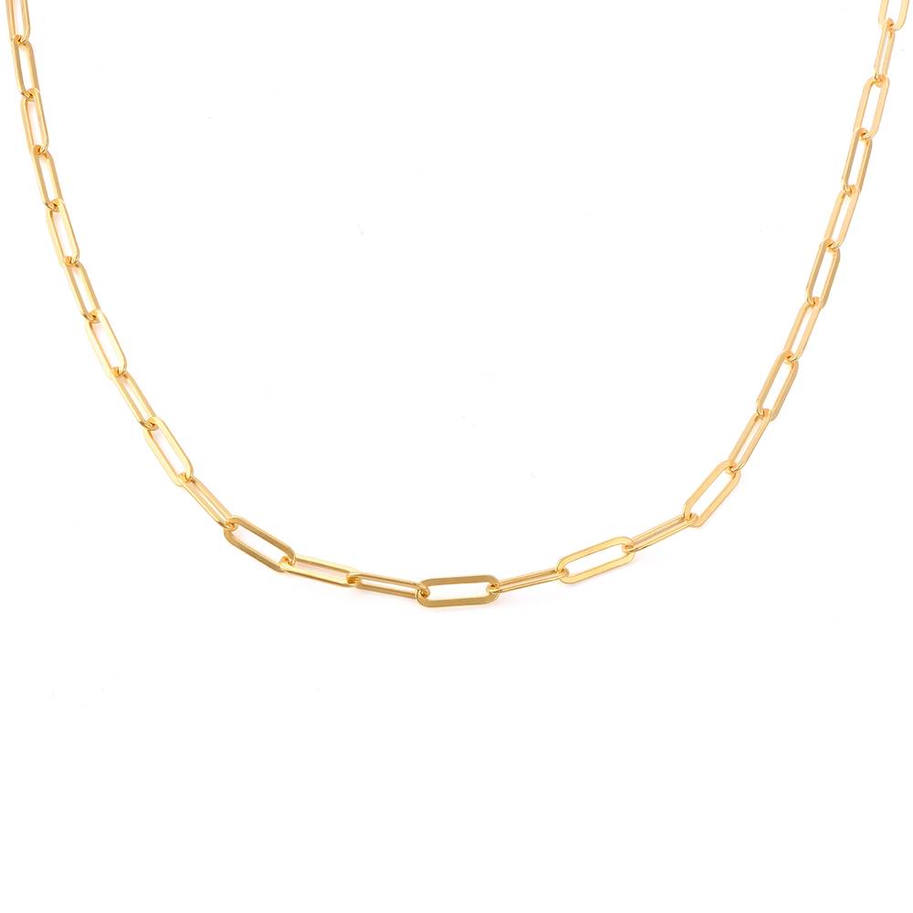 Thin Link Chain Necklace in 18ct Gold Plating product photo