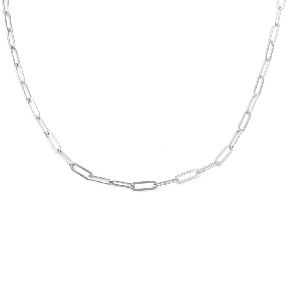 Thin Link Chain Necklace in Sterling Silver product photo