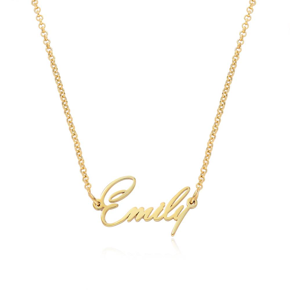 Tiny Name Necklace with 18k Gold Plating - Extra Strength-1 product photo