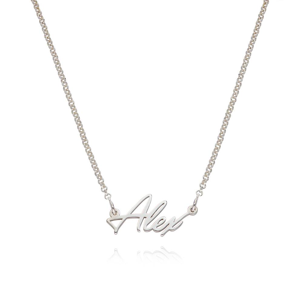 Tiny Silver Name Necklace-2 product photo