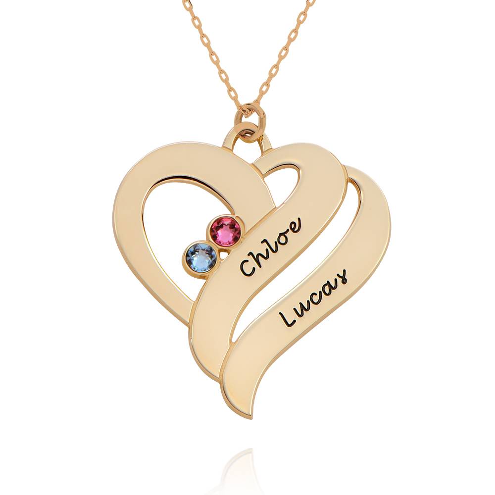 Two Hearts Forever One Necklace - 10k Gold product photo
