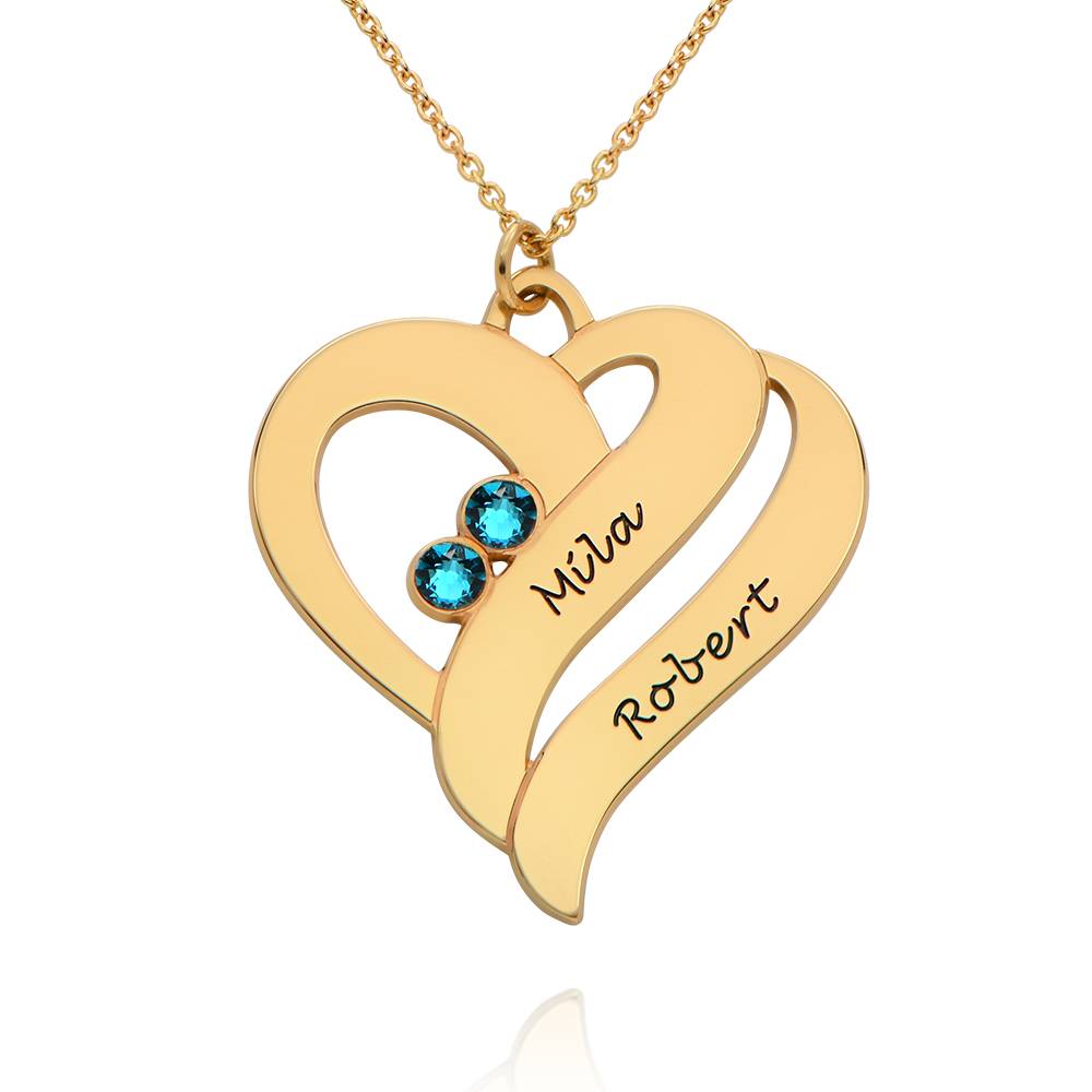 Two Hearts Forever One Necklace - 18k Gold Vermeil-2 product photo